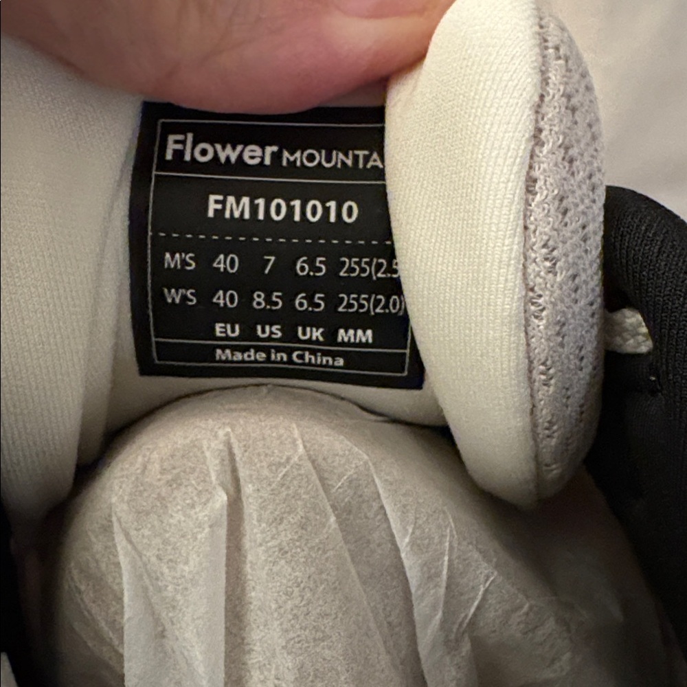 NWT Flower Mountain TIGER HILL UNI Suede and technical fabric sneakers - Beige - Picture 11 of 15